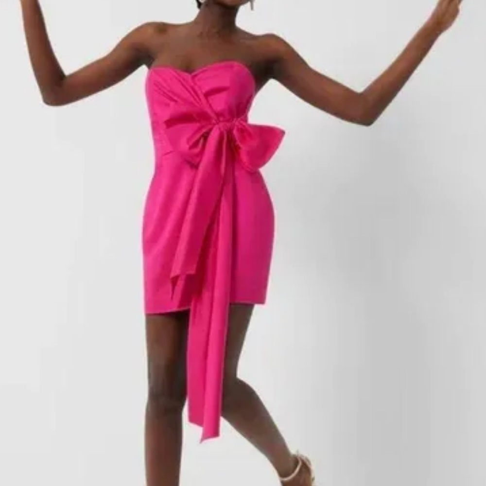 NWT French Connection Strapless Tie Mini Dress